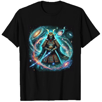 Discover Celestial Samurai Warrior Galaxy Sword Art T Shirts
