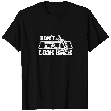 Discover Don’t Look Back Skeleton Rearview Art T Shirts