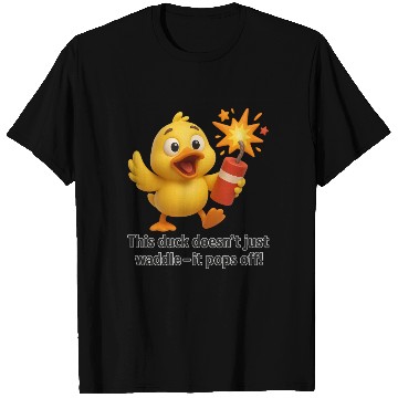 Discover This Duck Pops Off – Fun Explosive Duck Pun Design T Shirts