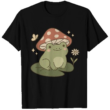 Discover Frog Mushroom Cottagecore T Shirts