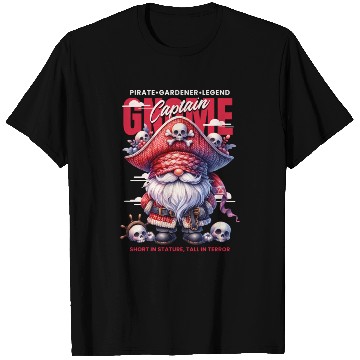 Discover Captain Gnome-Pirate Gardener Legend T Shirts