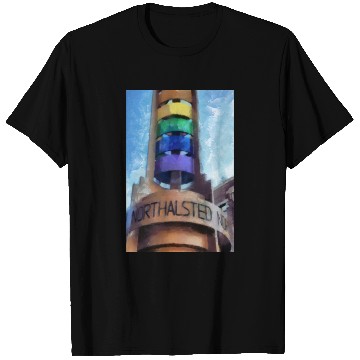 Discover Legacy LGBTQ Rainbow Pylon Chicago Landmark Art T Shirts