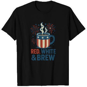 Discover Red White Brew Patriotic Coffee Mug USA Funny T Shirts
