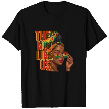 Discover They Not Like Us Afro Queen T Shirts