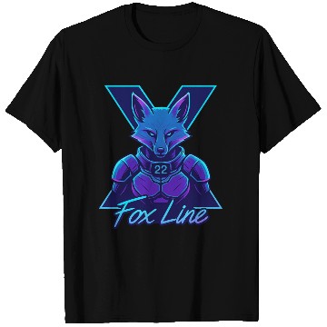 Discover Fox Line Neon X22 T Shirts