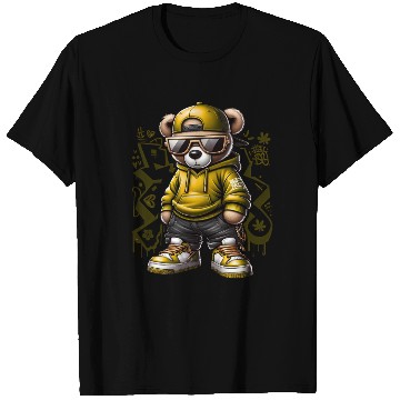 Discover Yellow Street Wear Teddy Bear T Shirts