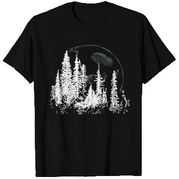 Discover Forest Moon – Lunar Light in the Wilderness T Shirts