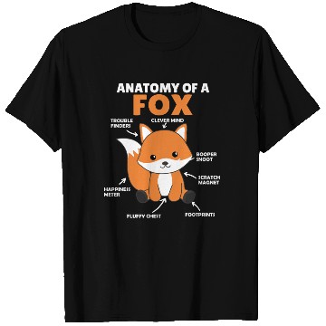 Discover Sweet Fox Explanation Anatomy Of Fox T Shirts