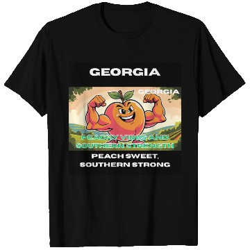 Discover Georgia Peach State Art T Shirts