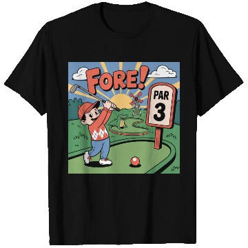 Discover Mini Golf Retro Cartoon on Champion Unisex T Shirts