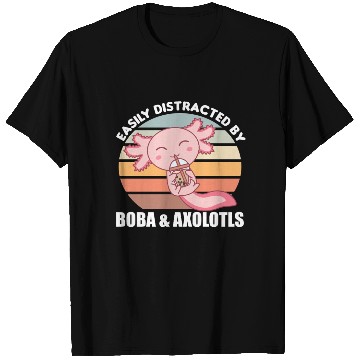 Discover Bubble Tea Axolotl Chocolate Sweet Animals Boba T Shirts
