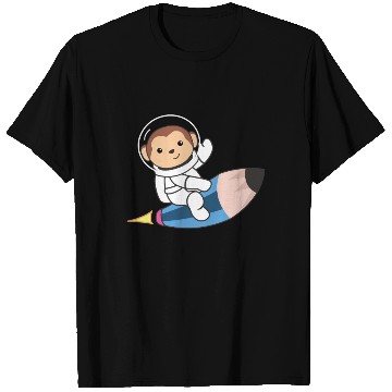 Discover Cute Space Monkey Astronaut Universe T Shirts