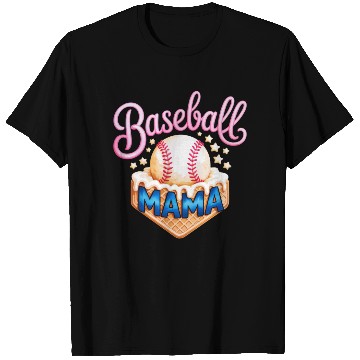 Discover Baseball Mama Ice Cream Cone Star Sports Parent T Shirts