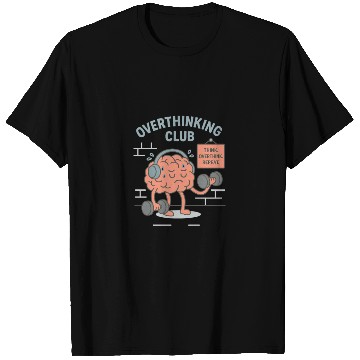 Discover Overthinking Club – Mental Gym Edition T Shirts