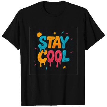 Discover Stay Cool - Melting Ice Cream Graffiti Vibes T Shirts