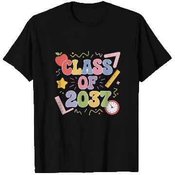 Discover Class of 2037 Grow With Me, Funny back to school T Shirts