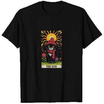 Discover Grumpy Cat Tarot Card The Sun, Funny Cat Lover T Shirts