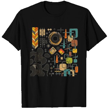 Discover Abstract Grid Geometry T Shirts