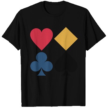 Discover Classic Card Suits T Shirts