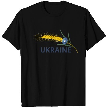 Discover Ukraine Wheat Cornflower Agricultural Heritage T Shirts
