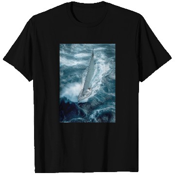Discover Fearless Voyage in Turbulent Waters T Shirts