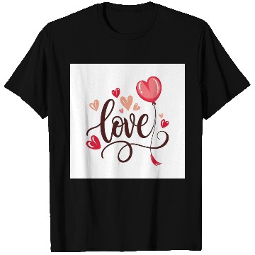 Discover heart shaped balloon with word love T Shirts