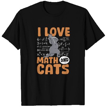 Discover I Love Math Cats Cat Lover Science Teacher Student T Shirts