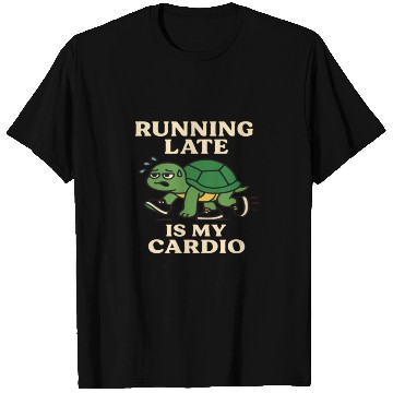 Discover Running Late Turtle Relatable Fitness T Shirts