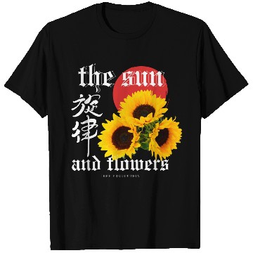 Discover Japanese sun flower Dark Fantasy T Shirts Design