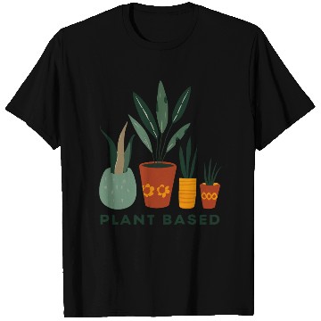 Discover Plant Based Friends Pots T Shirts