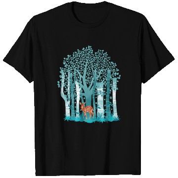 Discover The deer in forest T Shirts
