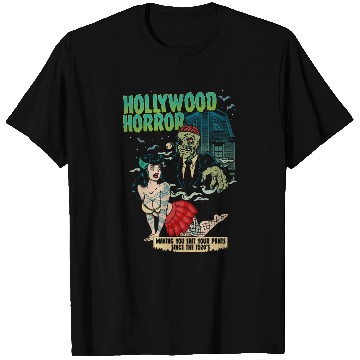 Discover Hollywood Horror B-Movie Madness T Shirts