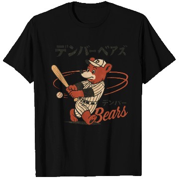 Discover Vinage Japanese Denver Bears Baseball Minor Team T Shirts