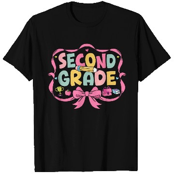 Discover Preppy Back To School Second Grade Coquette Bow T Shirts