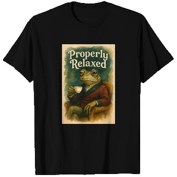 Discover Sophisticated Frog Tea Poster T Shirts