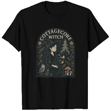 Discover Cottagecore Witch Herbalist Illustration T Shirts