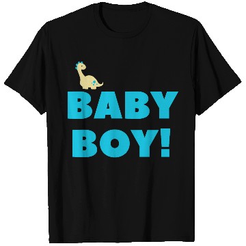 Discover Cute Baby Boy Dinosaur – Blue Newborn Gift Design T Shirts