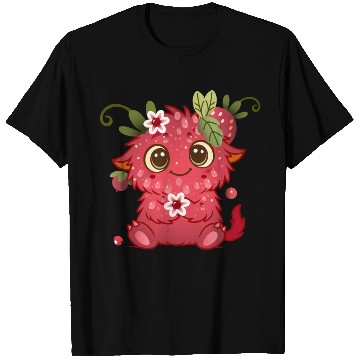 Discover Cute Monster in Raspberry Design T Shirts