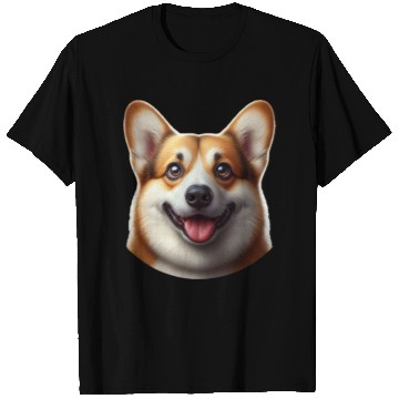 Discover Vibrant Corgi Face Illustration T Shirts
