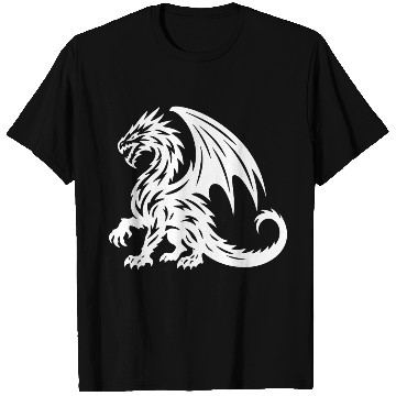 Discover Mythic Dragon Emblem Design T Shirts