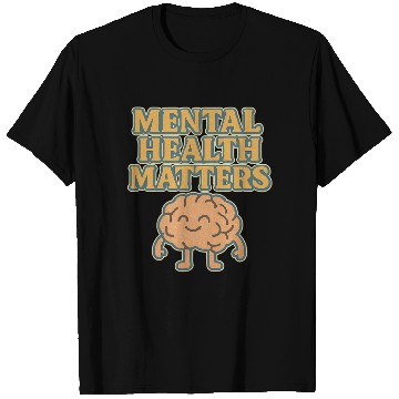 Discover Mental Health Matters Hand-Drawn Illustration T Shirts