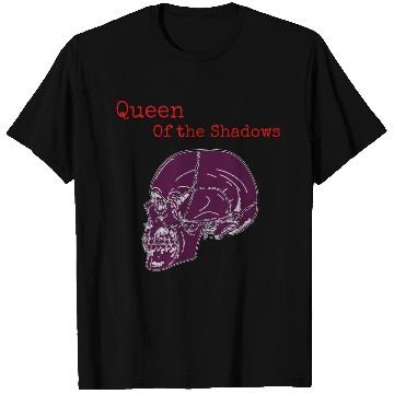 Discover Queen of the Shadows Gothic Skull Art T Shirts