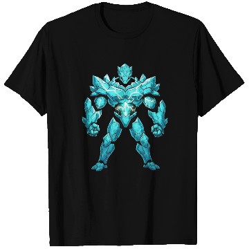Discover Crystal Golem Cartoon T Shirts