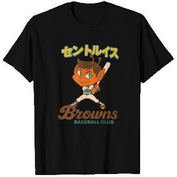 Discover Vintage St Louis Browns Baseball Japan Version T Shirts