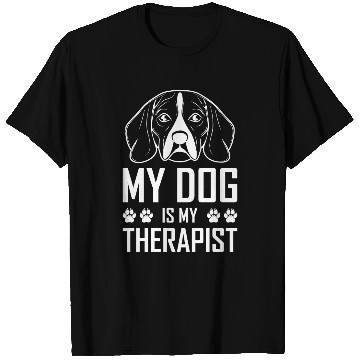 Discover My Dog is My Therapist Beagle T Shirts