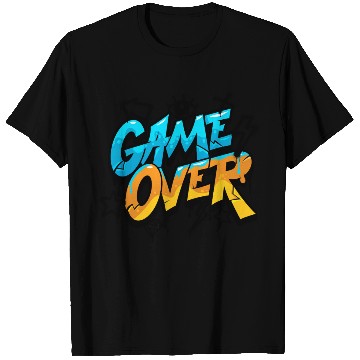 Discover Graffiti Style Game Over Typography T Shirts