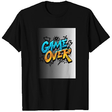 Discover Graffiti Style Game Over Illustration T Shirts