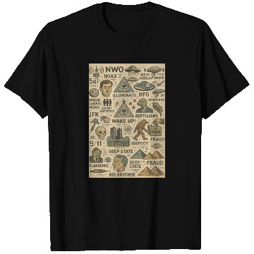 Discover Vintage Conspiracy Theory Icons T Shirts