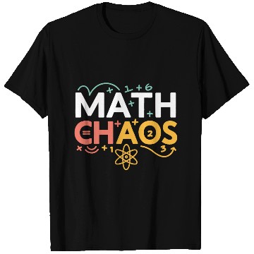 Discover Math Chaos – Colorful Funny Math Design T Shirts