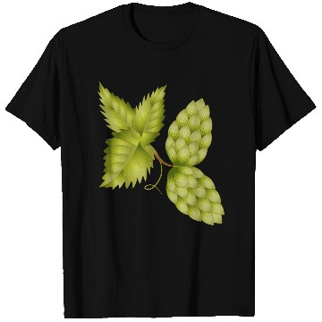 Discover Hops and Hop Leaf – Natural Beer Motif T Shirts